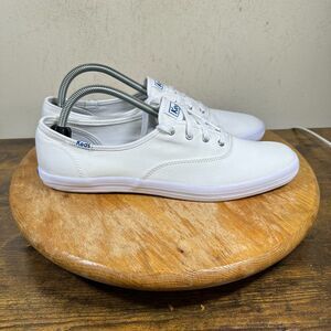 Keds Champion Women's Size 11 White Canvas Loafers Shoes Sneakers WF34000